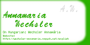 annamaria wechsler business card